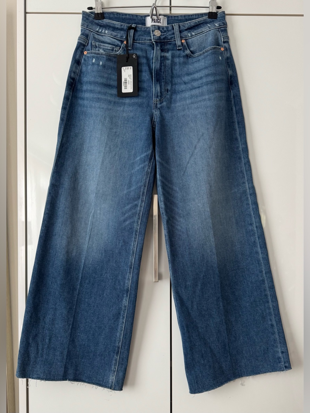 Nwt Size 28 - Paige Anessa Ankle Wide Leg Jean 93% Cotton (Nwt $385)
